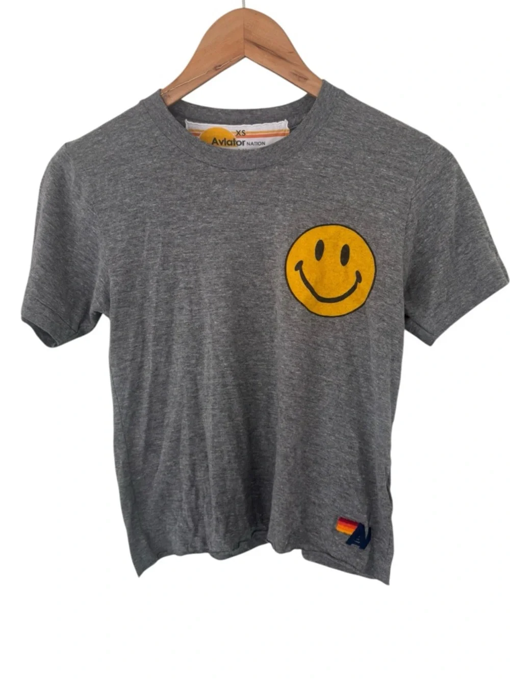 Aviator Nation Smiley Boyfriend Tee - Picture 2 of 4